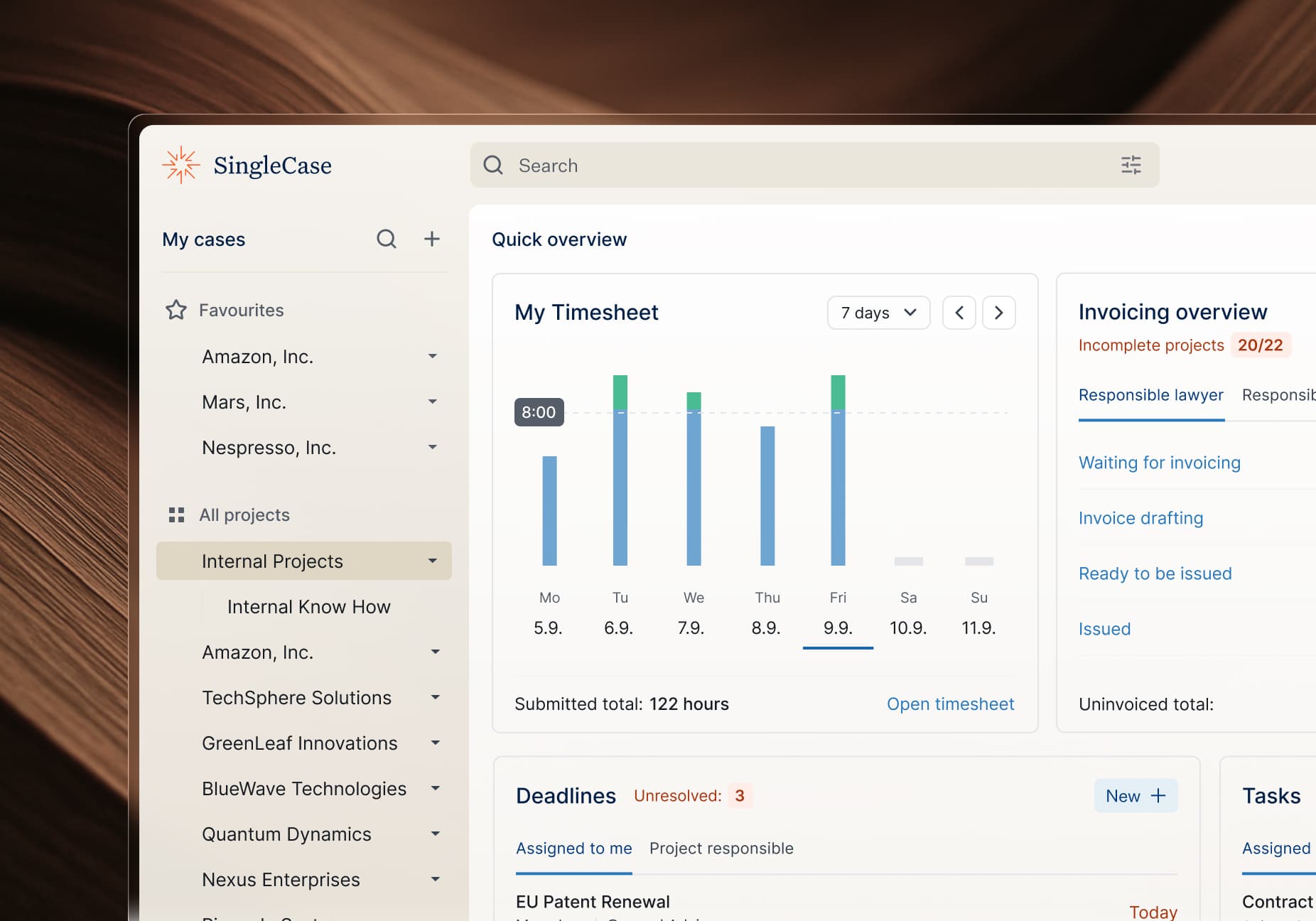 SingleCase - Repositioning a brand and a website for a legal tech platform to increase lead generation