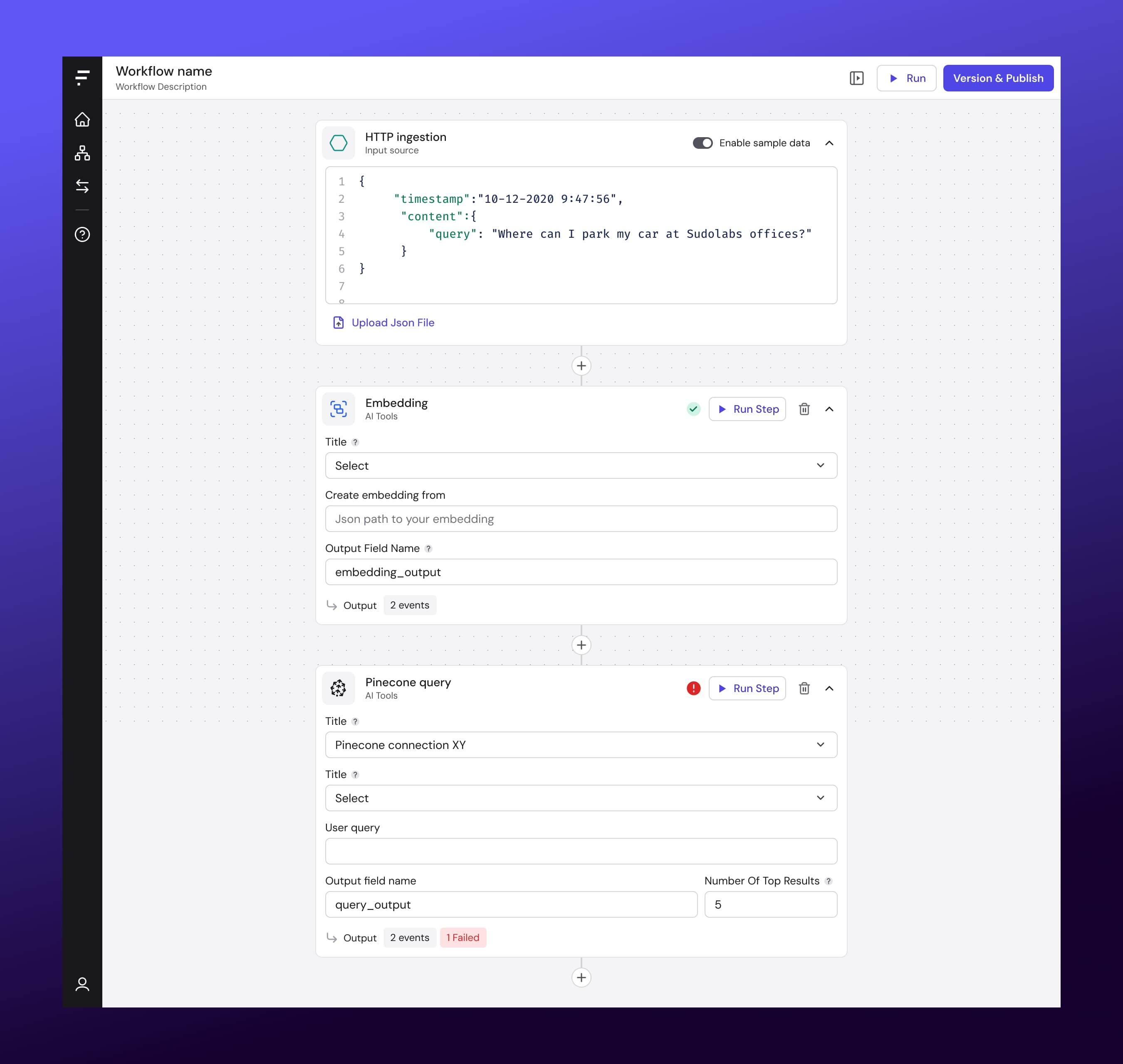 Workflow UI