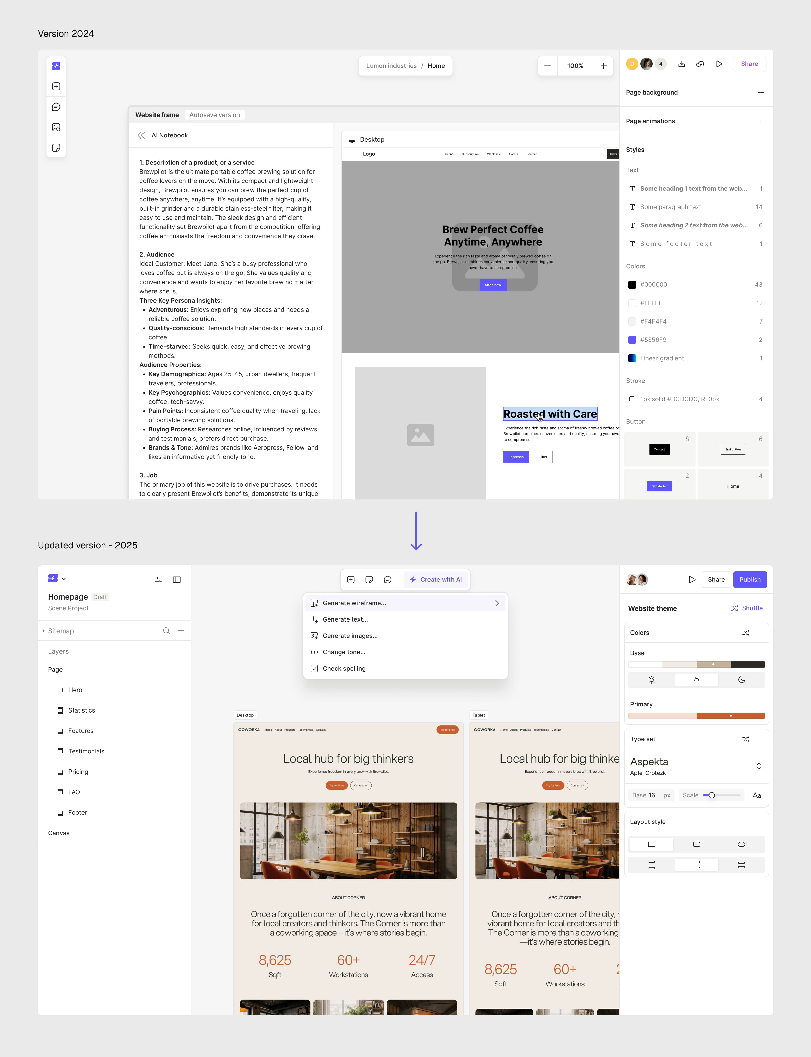 Scene product updates
